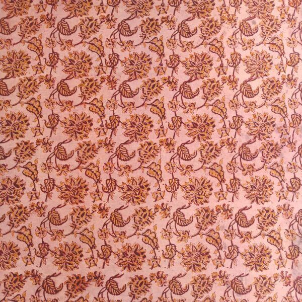 Multi Colour HP034 Kalamkari Block Printed Cotton Fabric, for Garments, Packaging Type : Poly Bag