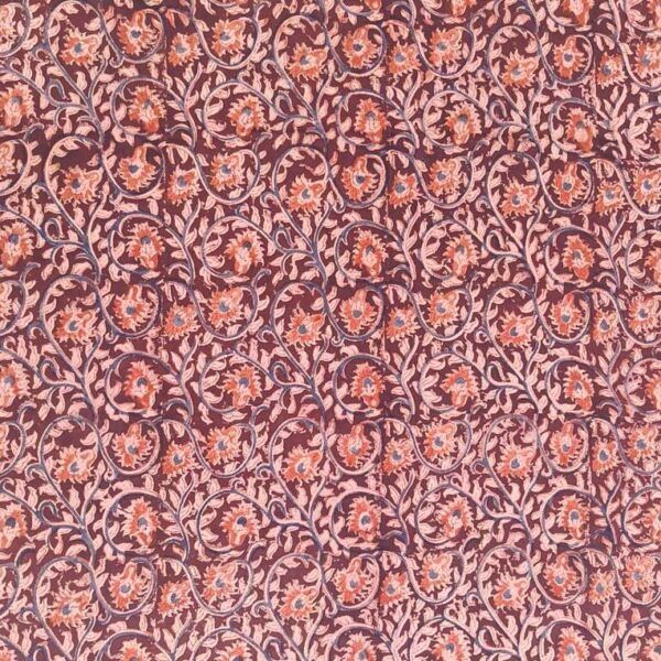 HP044 Kalamkari Block Printed Cotton Fabric