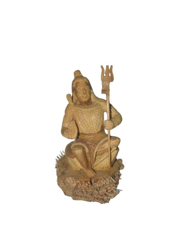 Plain Bamboo Brass Shiv Idol, For Worship, Interior Decor, Office, Home, Gifting, Home, Office