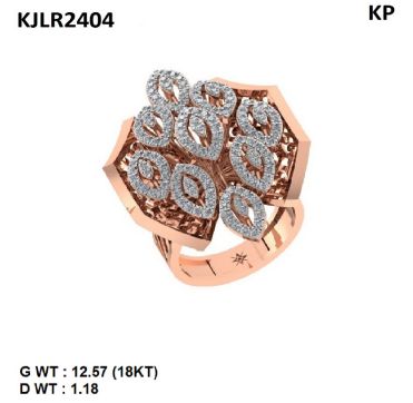 12.334 Grams Diamond Ladies Ring, Occasion : Party Wear, Wedding Wear