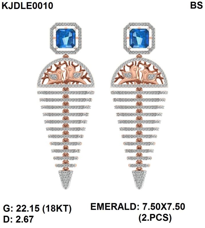 20.954 Grams Diamond Earrings
