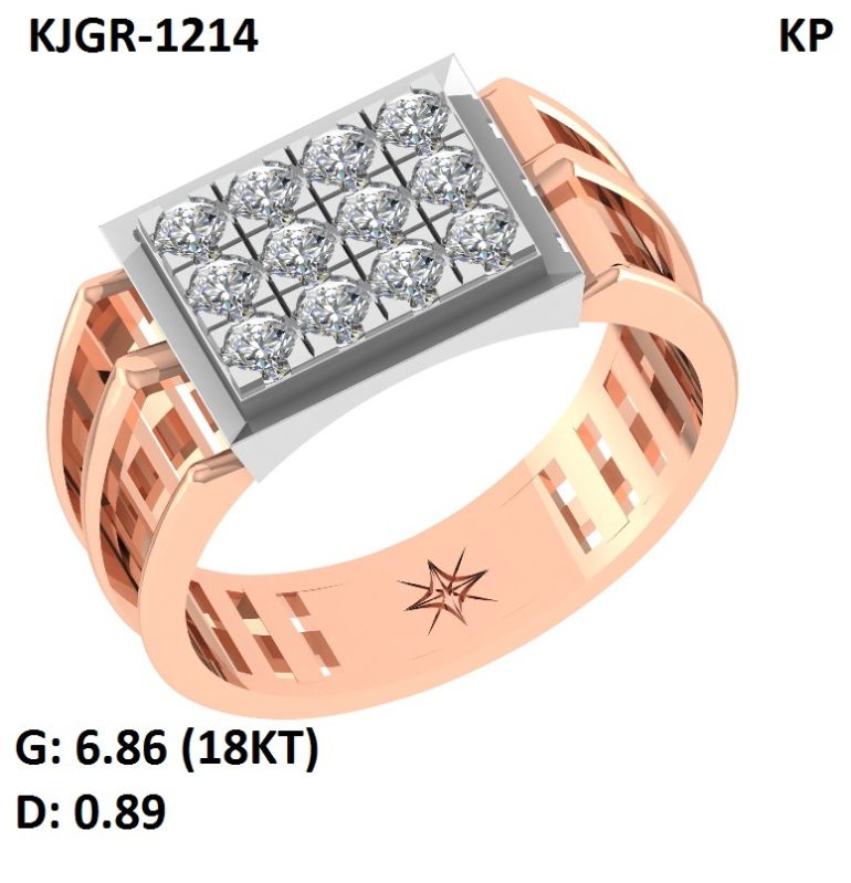 6.682 Grams Diamond Mens Rings