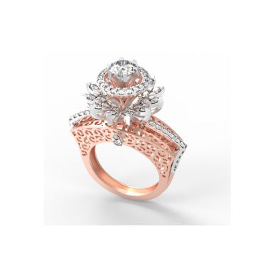 9.082 Grams Diamond Ladies Ring, Feature : Fine Finishing, Eye Catching Look, Stylish