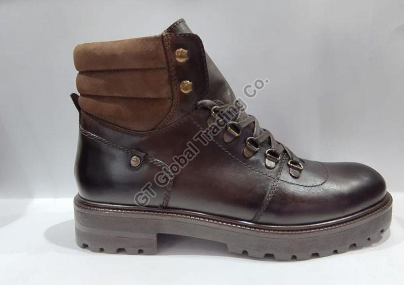 Mens Brown Leather Boot, Style : Modern