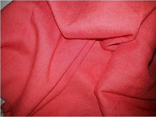 Pink Plain  Rayon Slub Fabric, for Garments, Packaging Type : Polybag