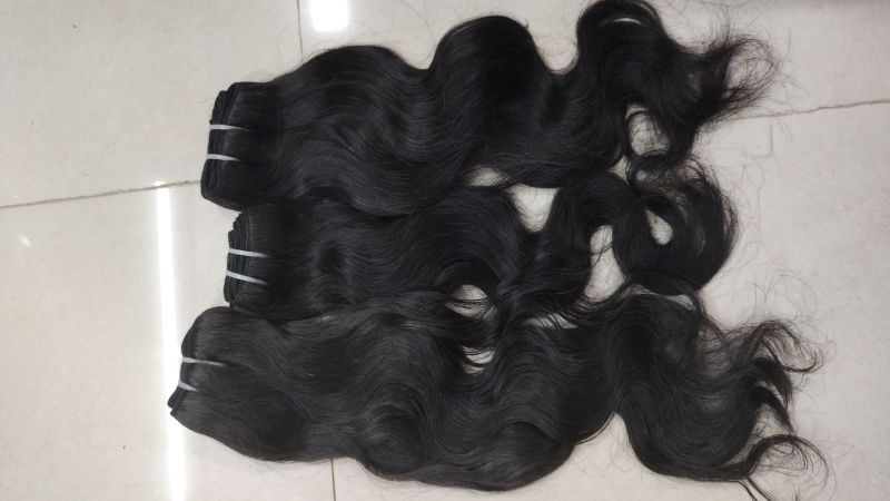 100-150gm Raw Hair Bundles, for Parlour, Style : Curly, Straight, Wavy