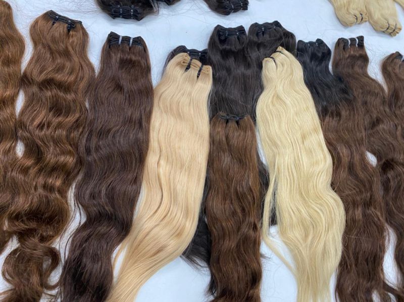 Black 100-150gm Virgin Hair Bundles, for Parlour, Style : Curly, Straight, Wavy