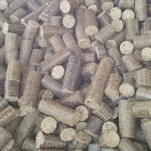 Groundnut Shell Briquettes, for Boiler, Burning, Packaging Type : Jute Bag