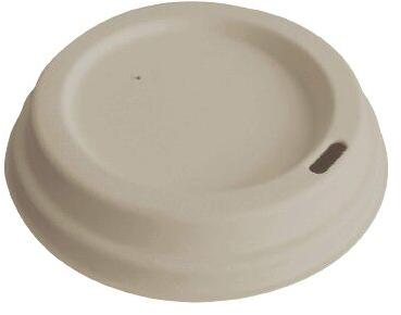 Natural or Bleached White Bagasse Sipper Lid