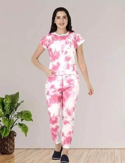 YNF Printed round Imported Scuba Ladies Tracksuit, Fabric material : Cotton Blend