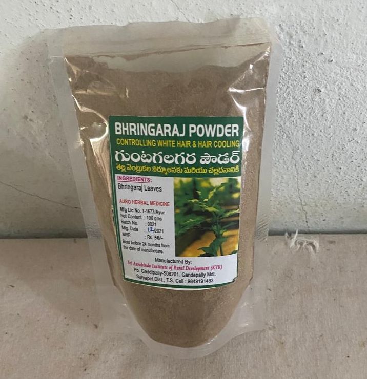 Bhringraj Powder, for Hairs, Packaging Type : Plastic Packet