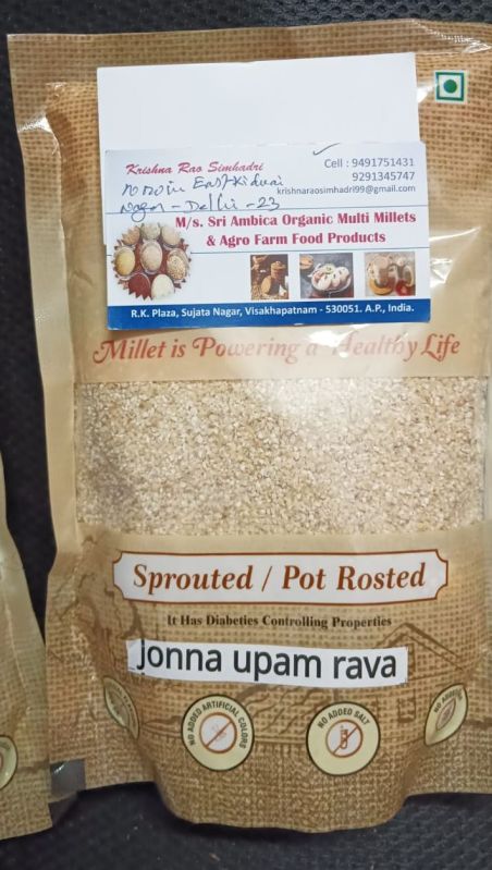 Jonna Upma Rava, Packaging Type : Plastic Packet