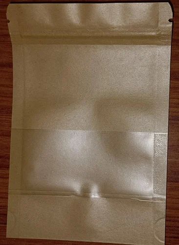 Glossy Kraft Paper Pouch, for Food Packaging, Shape : Ractangular