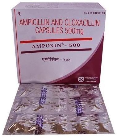 Ampoxin Capsules 500 Mg, Packaging Type : Box