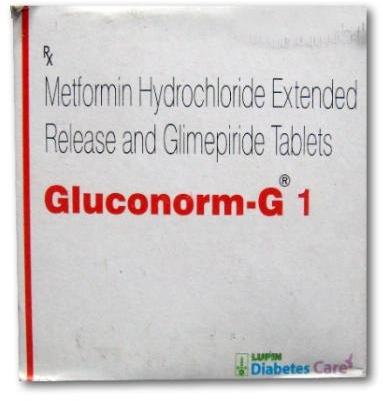 Gluconorm G1 Tablets, Packaging Type : Stripe
