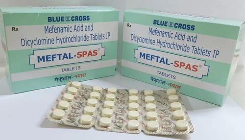 Blue cross Meftal Spas Tablets, Packaging Type : Blister, Strips