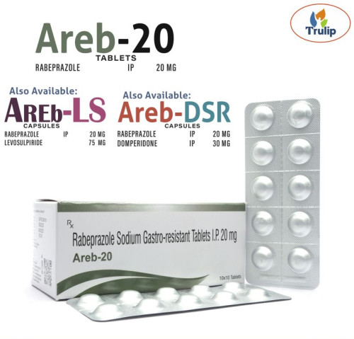 20mg Rabeprazole Gastro Resistant Tablets, Packaging Type : Strips