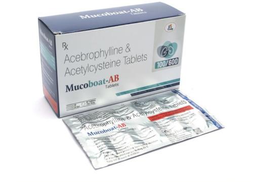 Acebrophylline & Acetylcysteine Tablets, Packaging Type : Strips