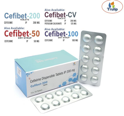 Cefibet Cefixime 200mg Dispersible Tablets, Packaging Type : Strips