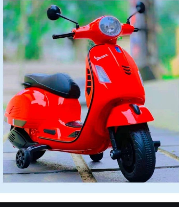 Red Kids Battery Operated Vespa Scooter, Feature : Attractive Look