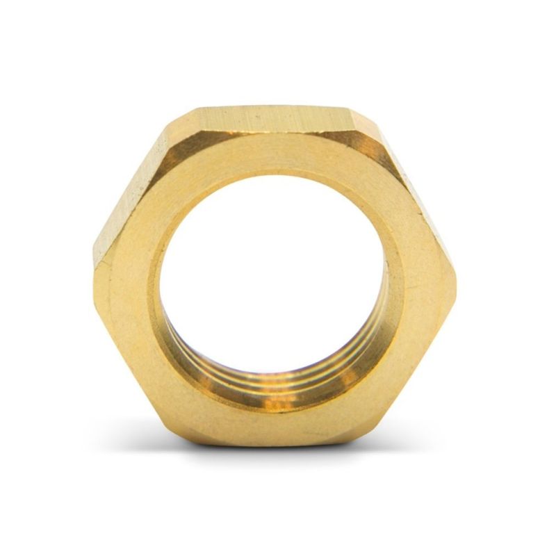 Golden Hexagonal Brass Lock Nut, for Pipe Fittings, Feature : Sturdy ...