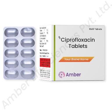Ciprofloxacin Tablet, for Pharmaceuticals, Clinical, Hospital, Shelf Life : 2 Year