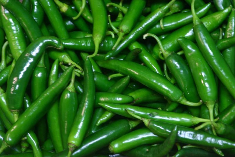 fresh green chilli