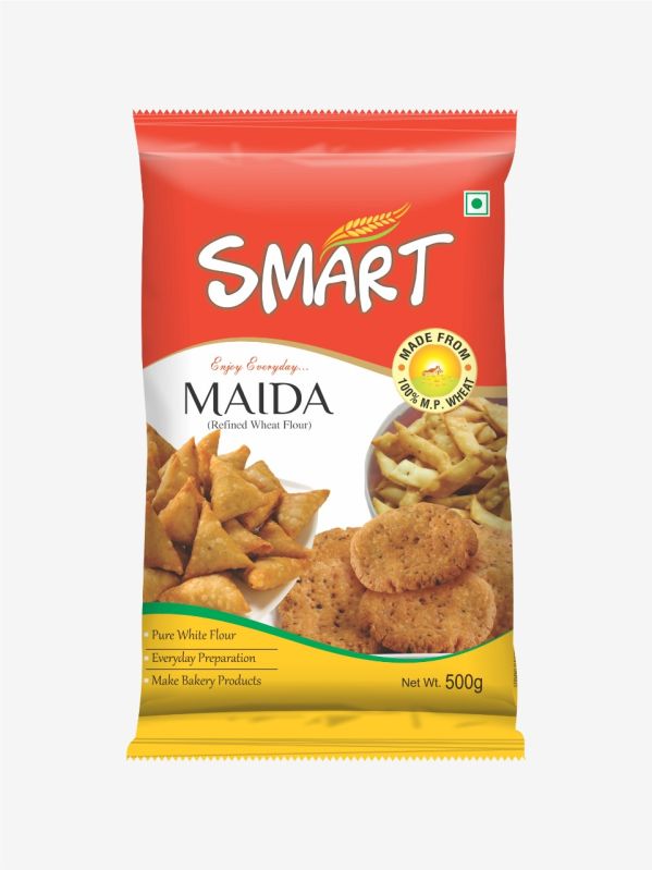 500gm Smart Refined Wheat Flour, for Used Making Bakery Products, Packaging Type : Plastic Pack