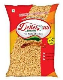 Delicious Aloo Bhujia Namkeen, Packaging Type : Plastic Packet
