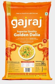 Gajraj Golden Dalia, for Human Consumption, Packaging Type : PP Bag