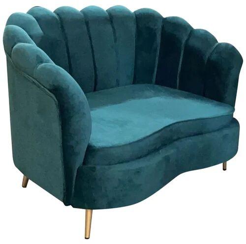 Velvet Fancy Two Seater Sofa, for Home, Hotel, Office, Folding Style : Non Foldable