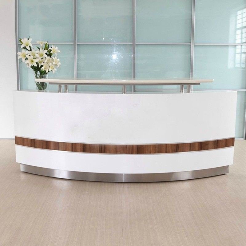 Polished Steel Hospital Reception Counter, Feature : Attractive Designs, Corrosion Proof, Crack Resistance