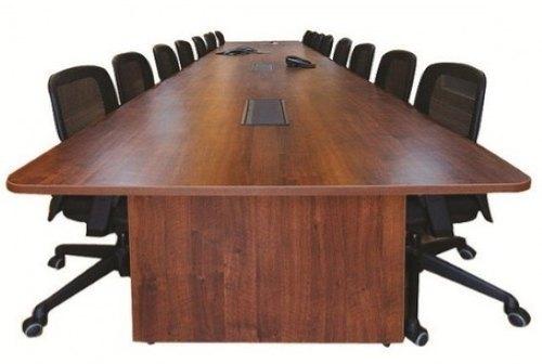 Brown Polished Wooden Office Conference Table, Size : Customised