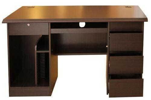 Rectangle Polished Wooden Office Executive Table, Color : Brown