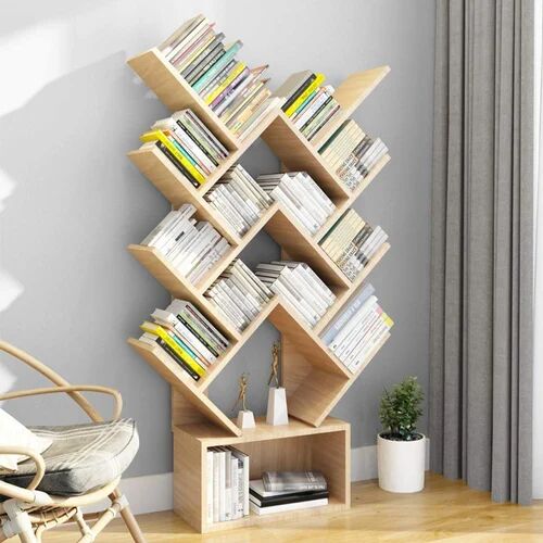 Coated Wooden Bookshelf, for Home Use, Library Use, School Use, Feature : Attractive Designs, Fine Finishing