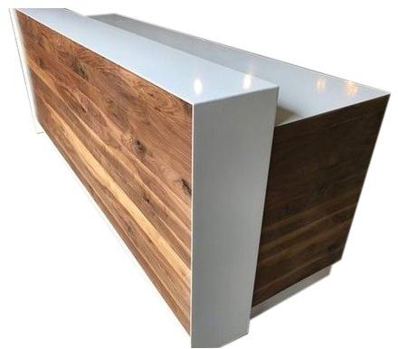 Polished Wooden Reception Counter, for Hospital, Hotel, Office, Feature : Corrosion Proof, Easy To Place