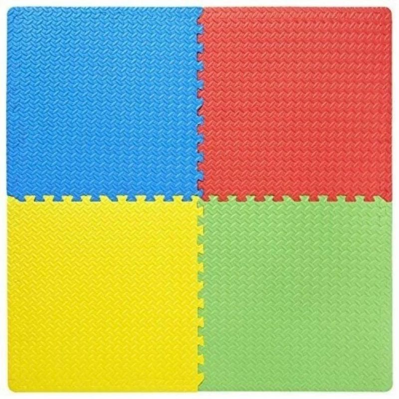 Multicolor Eva Sports Exercise Mats, for Play School, Size : 24*24