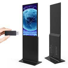 Black cretive 220 touch screen display, for advertising, Screen Size : 55 inch