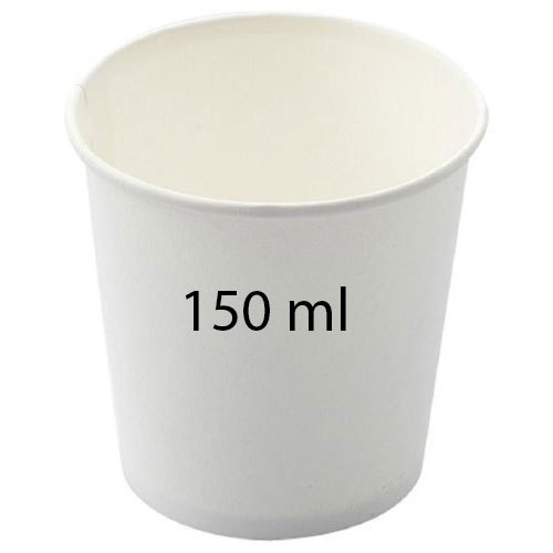 Round 150ml Plain Paper Cup, for Coffee, Cold Drinks, Tea, Feature : Biodegradable, Light Weight
