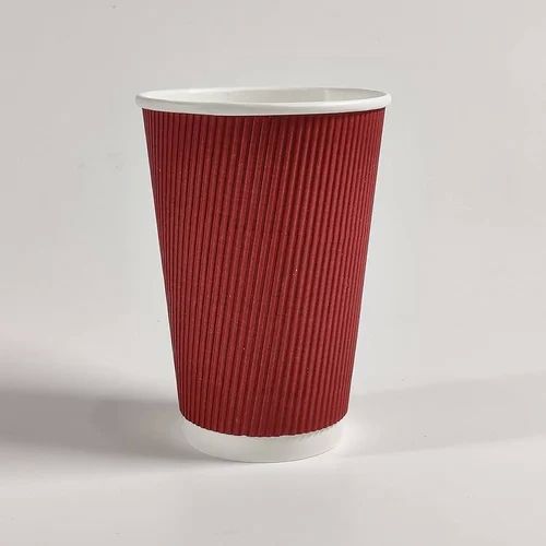 Round 330ml Ripple Paper Cup, for Coffee, Cold Drinks, Tea, Feature : Disposable, Light Weight