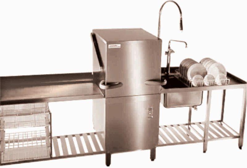 Grey Stainless Steel Dish Washing Equipment, Capacity : 100-200lts