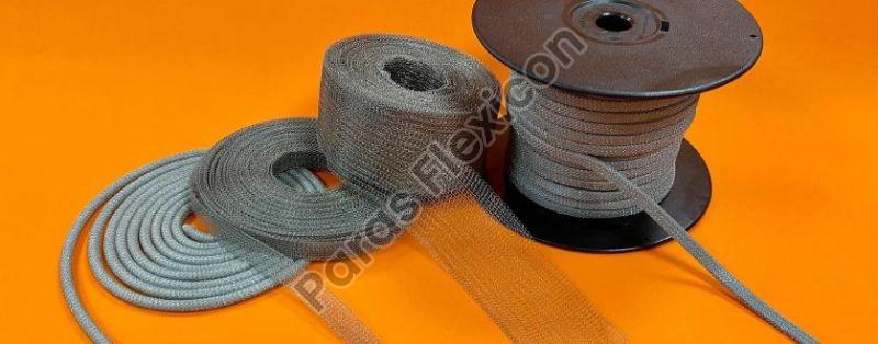 Iron Knitted Wire Mesh, Weave Style : Welded