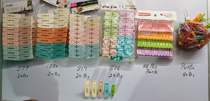 Multicolor Plastic Clip