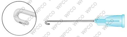 J Shaped Cannula, Size : 19mm, Hook: 2.75mm X 2.5mm Wide