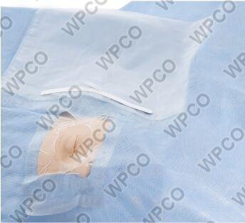 Non Woven/ SMS/ SMMS. Disposable Ophthalmic Surgical Drapes, Size : 100 X 120 cm