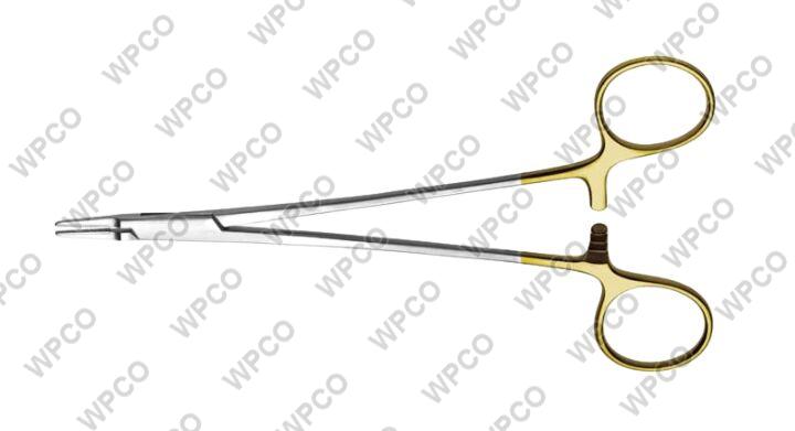 Polished Stainless Steel Ryder Needle Holder, for Surgical Use/ Hospital/ Clinic