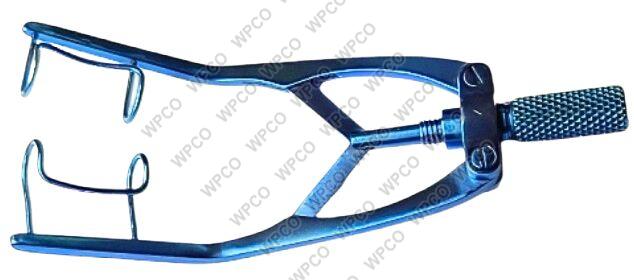 Blue Manual TITANIUM Phaco Speculum Open Blade, for Hospital, Clinic, Packaging Type : Poly Bags