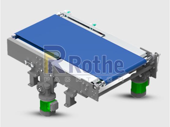 PVC/PU/Rubber Telescopic Conveyor System, Belt Length : Customized