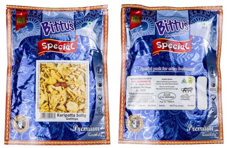 Bittu's 170gm Karipata Gathiya Namkeen, for Snacks, Grade Standard : Food Grade