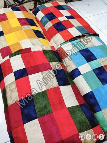 Multicolor Foil Printed Rayon Fabric, For Garments, Width : 30 Inch